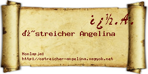 Östreicher Angelina névjegykártya
